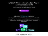 Desktop screenshot for gptonline.ai