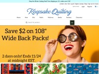 Desktop screenshot for keepsakequilting.com