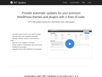 Desktop screenshot for wp-updates.com