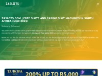 Desktop screenshot for zaslots.com