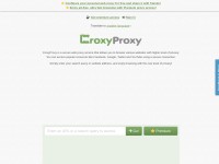 Desktop screenshot for croxyproxy.com