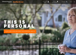 How eehealth.org looks like on a tablet such as an iPad.
