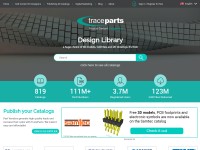 Desktop screenshot for traceparts.com