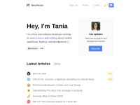 Desktop screenshot for taniarascia.com