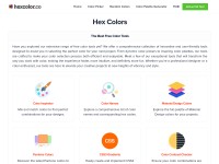 Desktop screenshot for hexcolor.co