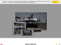 Desktop screenshot for kaltura.com