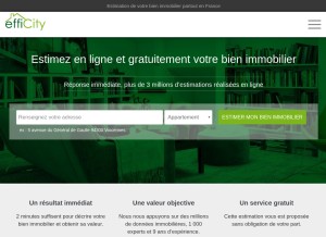 How efficity.com looks like on a tablet such as an iPad.