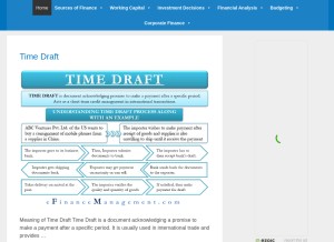 How efinancemanagement.com looks like on a tablet such as an iPad.