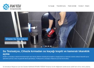 How efsanetesisat.com looks like on a tablet such as an iPad.