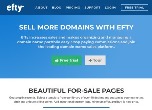 How efty.com looks like on a tablet such as an iPad.