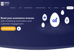 How eggflow.com looks like on a tablet such as an iPad.