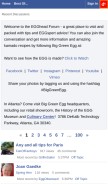 How eggheadforum.com looks like on a mobile device such as an iPhone.