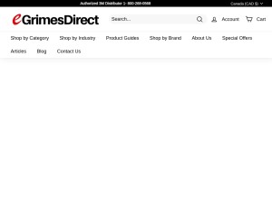 How egrimesdirect.com looks like on a tablet such as an iPad.
