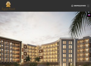 How egypt-realt.com looks like on a tablet such as an iPad.