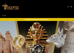 How egypte-antique-shop.com looks like on a tablet such as an iPad.