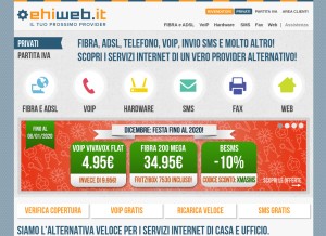 How ehiweb.it looks like on a tablet such as an iPad.