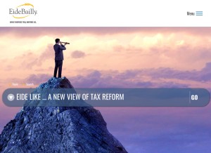 How eidebailly.com looks like on a tablet such as an iPad.