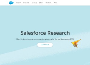 How einstein.ai looks like on a tablet such as an iPad.