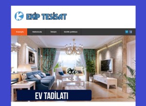 How ekiptesisat.com looks like on a tablet such as an iPad.