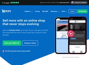 How ekmsecure.com looks like on a tablet such as an iPad.