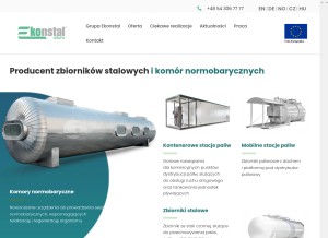 How ekonstal.pl looks like on a tablet such as an iPad.
