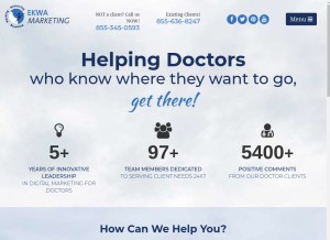 How ekwa.com looks like on a tablet such as an iPad.