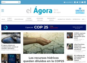 How elagoradiario.com looks like on a tablet such as an iPad.