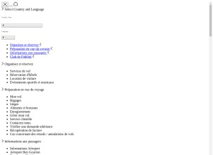How elal.com looks like on a tablet such as an iPad.