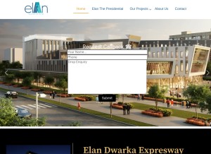 How elandwarkaexpressway.com looks like on a tablet such as an iPad.