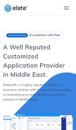 How elatesoft.com looks like on a mobile device such as an iPhone.