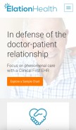 How elationhealth.com looks like on a mobile device such as an iPhone.