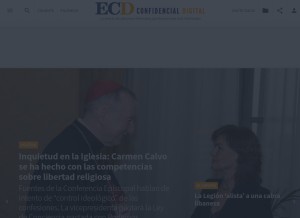 How elconfidencialdigital.com looks like on a tablet such as an iPad.