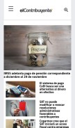 How elcontribuyente.mx looks like on a mobile device such as an iPhone.