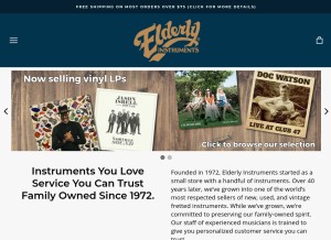 How elderly.com looks like on a tablet such as an iPad.