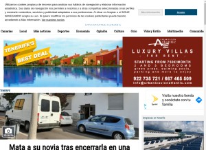 How eldia.es looks like on a tablet such as an iPad.