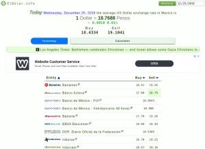 How eldolar.info looks like on a tablet such as an iPad.