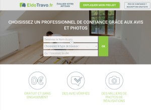 How eldotravo.fr looks like on a tablet such as an iPad.