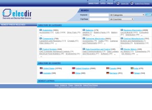 How elecdir.com looks like on a tablet such as an iPad.