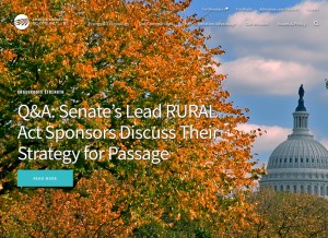 How electric.coop looks like on a tablet such as an iPad.