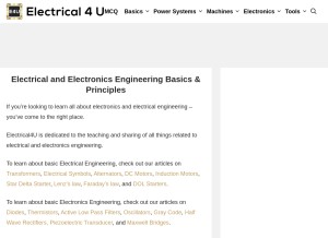 How electrical4u.com looks like on a tablet such as an iPad.