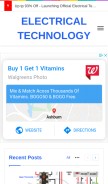 How electricaltechnology.org looks like on a mobile device such as an iPhone.