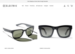 How electriccalifornia.com looks like on a tablet such as an iPad.