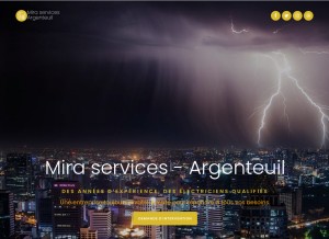 How electricien-argenteuil-mira-services.fr looks like on a tablet such as an iPad.