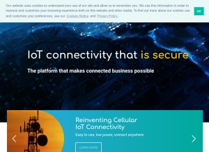 How electricimp.com looks like on a tablet such as an iPad.