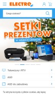 How electro.pl looks like on a mobile device such as an iPhone.