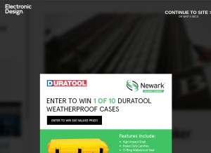 How electronicdesign.com looks like on a tablet such as an iPad.