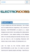 How electronoobs.com looks like on a mobile device such as an iPhone.