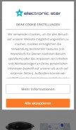 How elektronik-star.de looks like on a mobile device such as an iPhone.