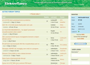 How elektrotanya.com looks like on a tablet such as an iPad.