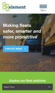 How elementfleet.com looks like on a mobile device such as an iPhone.